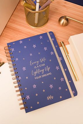 دفتر آبی Sert Matt Notebook - کد 904948035