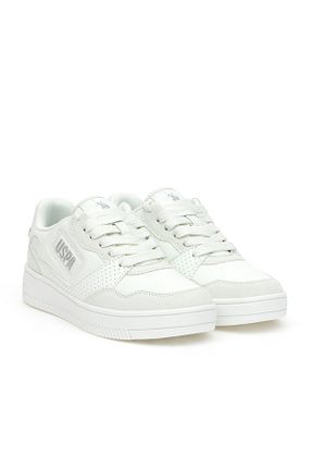 کفش اسنیکر سفید زنانه میکروفیبر U.S. Polo Assn. - کد 904959452
