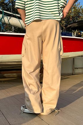 شلوار بژ مردانه بافتنی Flaw Wear - کد 904951298