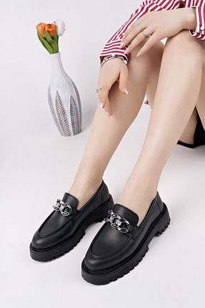 کفش لوفر مشکی زنانه چرم مصنوعی Muggo - کد 904717973