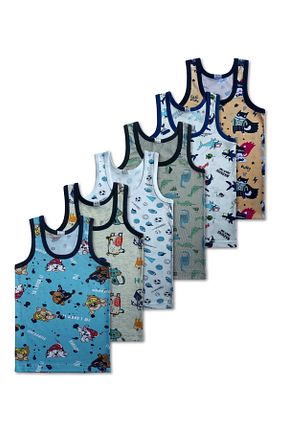 رکابی رنگی بچه گانه پنبه ای GizaKids - کد 888121262