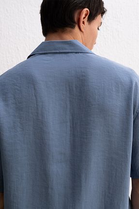 پیراهن سرمه ای مردانه اورسایز GIESTO - کد 904971362