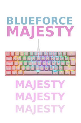 کیبورد گیمر صورتی Blueforce - کد 816470232