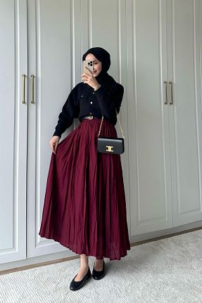 دامن حجاب زرشکی زنانه رگولار HARMONY GLOBAL - کد 904979437
