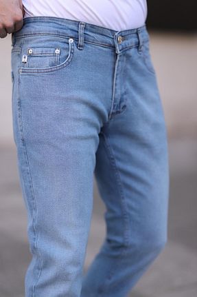شلوار جین آبی مردانه پاچه لوله تفنگی Newtime - کد 904997682