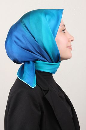 دستمال گردن آبی زنانه ابریشم Belli - کد 905002988