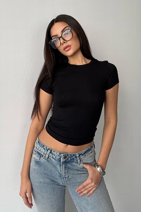 بلوز مشکی زنانه ساده LACHT - کد 905006614