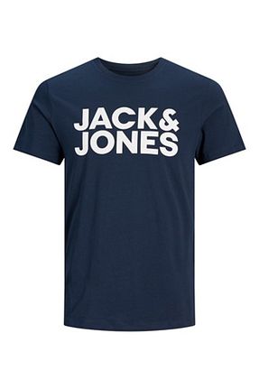 تیشرت اسپرت سرمه ای مردانه رگولار Jack & Jones - کد 6080209