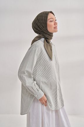 روسری خاکی پلی استر ARMANDA - کد 905001276