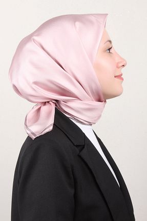 دستمال گردن صورتی زنانه ابریشم Belli - کد 905001589