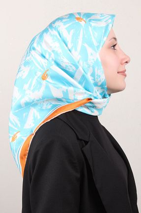 دستمال گردن نارنجی زنانه ابریشم Belli - کد 905000824