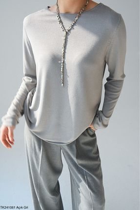 بلوز طوسی زنانه ساده Lupies - کد 905019263