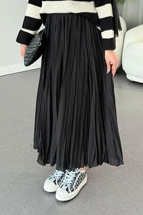 دامن حجاب مشکی زنانه کمر کش دار Rimel Moda - کد 905016741
