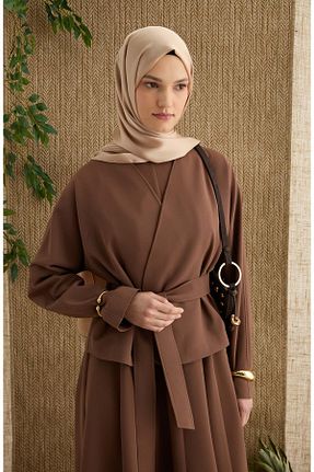 شال بژ زنانه Fatma Atasoy - کد 906410487
