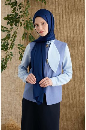 شال سرمه ای زنانه Fatma Atasoy - کد 905041861