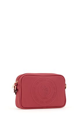کیف دوشی زرشکی زنانه چرم مصنوعی U.S. Polo Assn. - کد 905045748