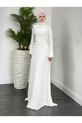 لباس حجاب سفید زنانه رگولار Modamorfo - کد 905045300