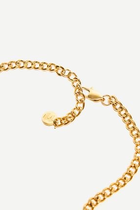 گردنبند جواهر طلائی مردانه مروارید Bershka - کد 905043345