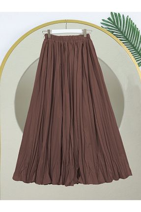 دامن قهوه ای زنانه ساده Modamorfo - کد 905044767