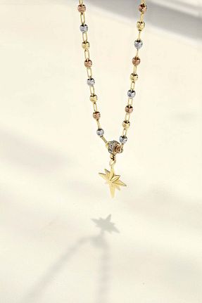 گردنبند طلا زرد زنانه 14 عیار Cenova Jewelry - کد 905059847