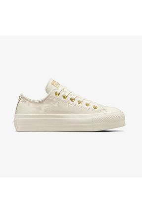 کفش اسنیکر نباتی زنانه چرم اصل Converse - کد 905062003