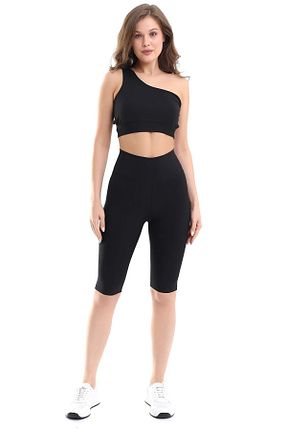شلوارک ساحلی مشکی زنانه لیکرا Zula Moda - کد 906419609