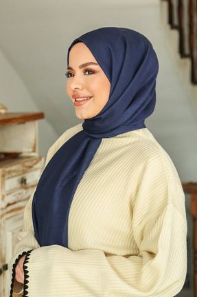 شال سرمه ای زنانه پنبه ای Armine - کد 905068542