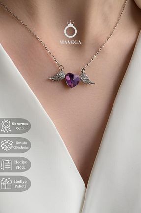 گردنبند استیل ( فولاد ) زنانه استیل ضد زنگ MAVEGA - کد 868781180