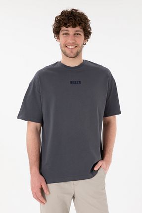 تیشرت طوسی مردانه اورسایز U.S. Polo Assn. - کد 905105407