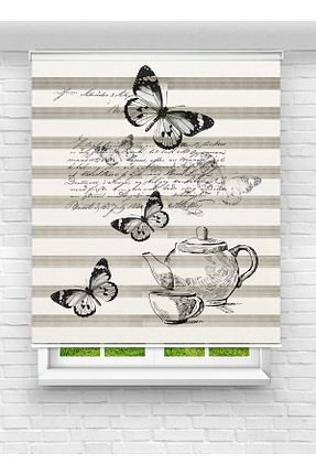 پرده کشوئی رنگی Zebra vanilyahome - کد 905105710