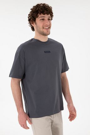 تیشرت طوسی مردانه اورسایز U.S. Polo Assn. - کد 905105407
