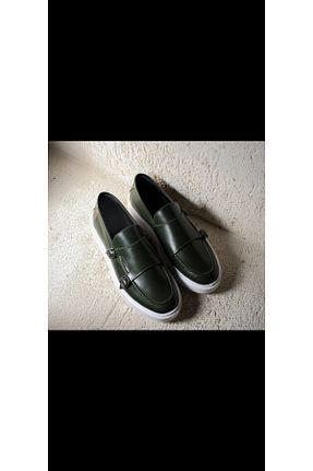 کفش کژوال خاکی مردانه چرم خالص Refredo shoes - کد 905123146