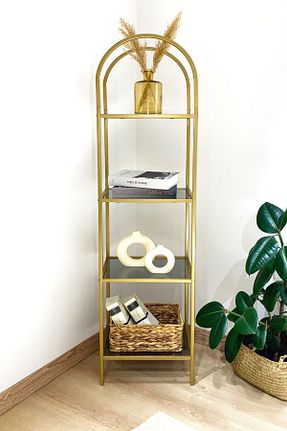 قفسه کتاب طلائی 152 سانتی متر DEKOPRATİK - کد 806553011