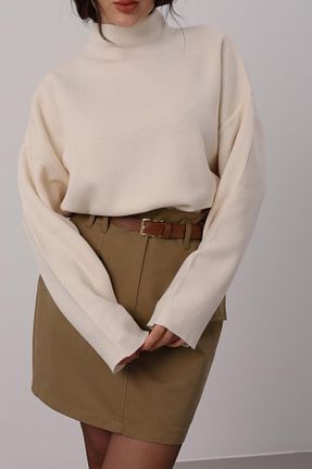پلیور نباتی زنانه ساده FACETTE - کد 905137429