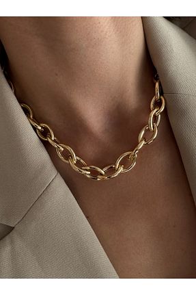 گردنبند جواهر طلائی زنانه روکش طلا Milagros jewelry - کد 905151080