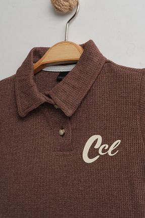 ست بالاتنه و پائین تنه قهوه ای بچه گانه بافت c.c.l. coccolin kids baby clup - کد 905144445