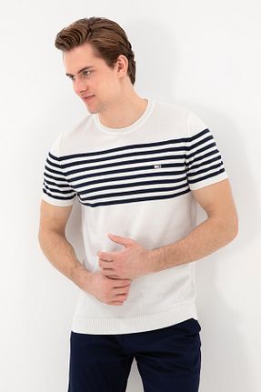 پلیور سفید مردانه ساده U.S. Polo Assn. - کد 905155404