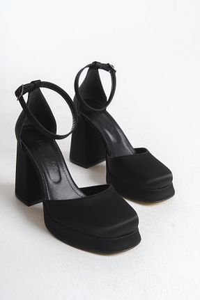کفش پاشنه بلند کلاسیک مشکی زنانه PU MARSEDO - کد 905167441