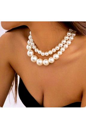 گردنبند مروارید بژ VENÜS MODA by Pınar - کد 905244406