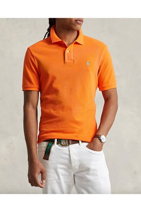 پولوشرت نارنجی مردانه %100 پنبه Ralph Lauren - کد 905253154