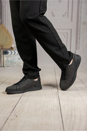 کفش اسنیکر مشکی مردانه چرم اصل DAXİS Sportwear Company - کد 905058003