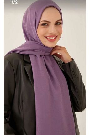 شال بنفش زنانه پنبه ای helya scarf - کد 905268880