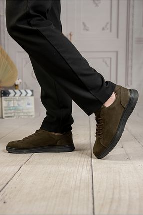 کفش اسنیکر قهوه ای مردانه چرم اصل DAXİS Sportwear Company - کد 906529282