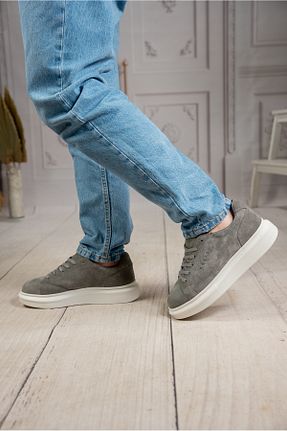 کفش اسنیکر طوسی مردانه چرم اصل DAXİS Sportwear Company - کد 905282932