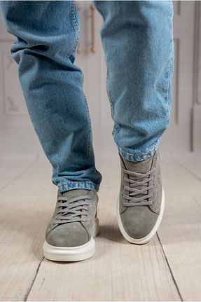 کفش اسنیکر طوسی مردانه چرم اصل DAXİS Sportwear Company - کد 905282932