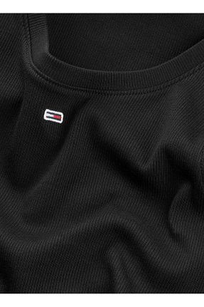 تیشرت مشکی زنانه یقه دوچرخه Tommy Jeans - کد 905280900