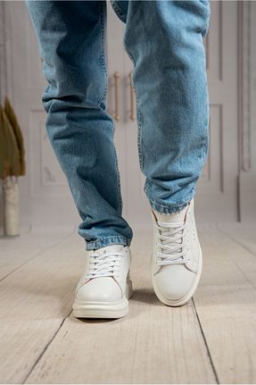 کفش اسنیکر سفید مردانه چرم اصل DAXİS Sportwear Company - کد 905277810