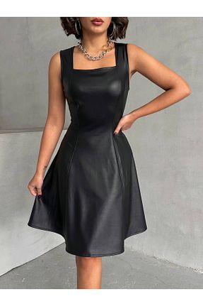 لباس مشکی زنانه چرم مصنوعی Supremacy - کد 905294208