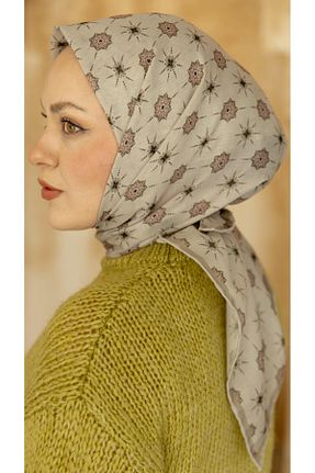روسری بژ %100 پنبه locella - کد 905293758