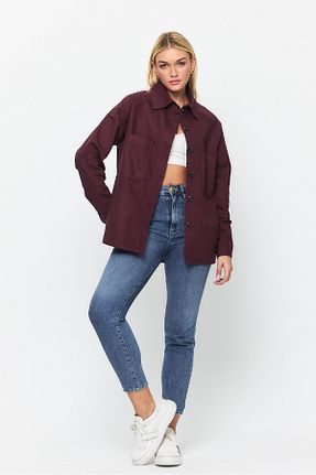 کت زرشکی زنانه اورسایز TREND KOMBİN - کد 905288788